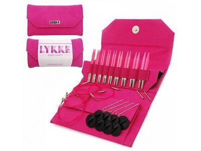 НАБОР УКОРОЧЕННЫХ СПИЦ 7 СМ LYKKE BLUSH FUCHSIA
